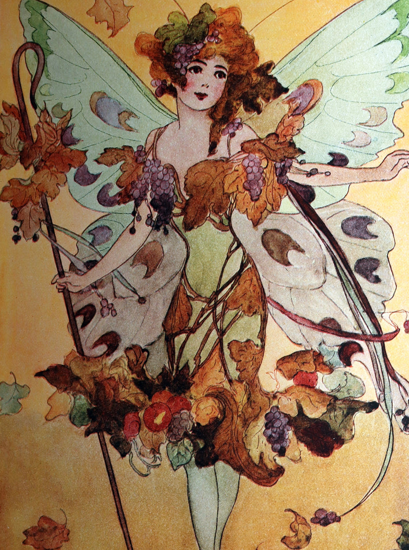 1914 Rare First Edition - A Year with the Fairies illustrated by Marion T. Ross