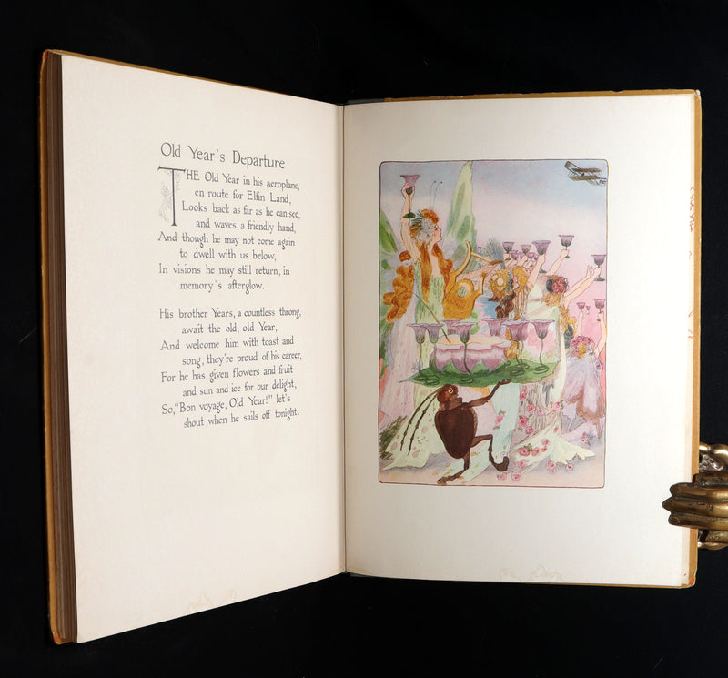 1914 Rare First Edition - A Year with the Fairies illustrated by Marion T. Ross