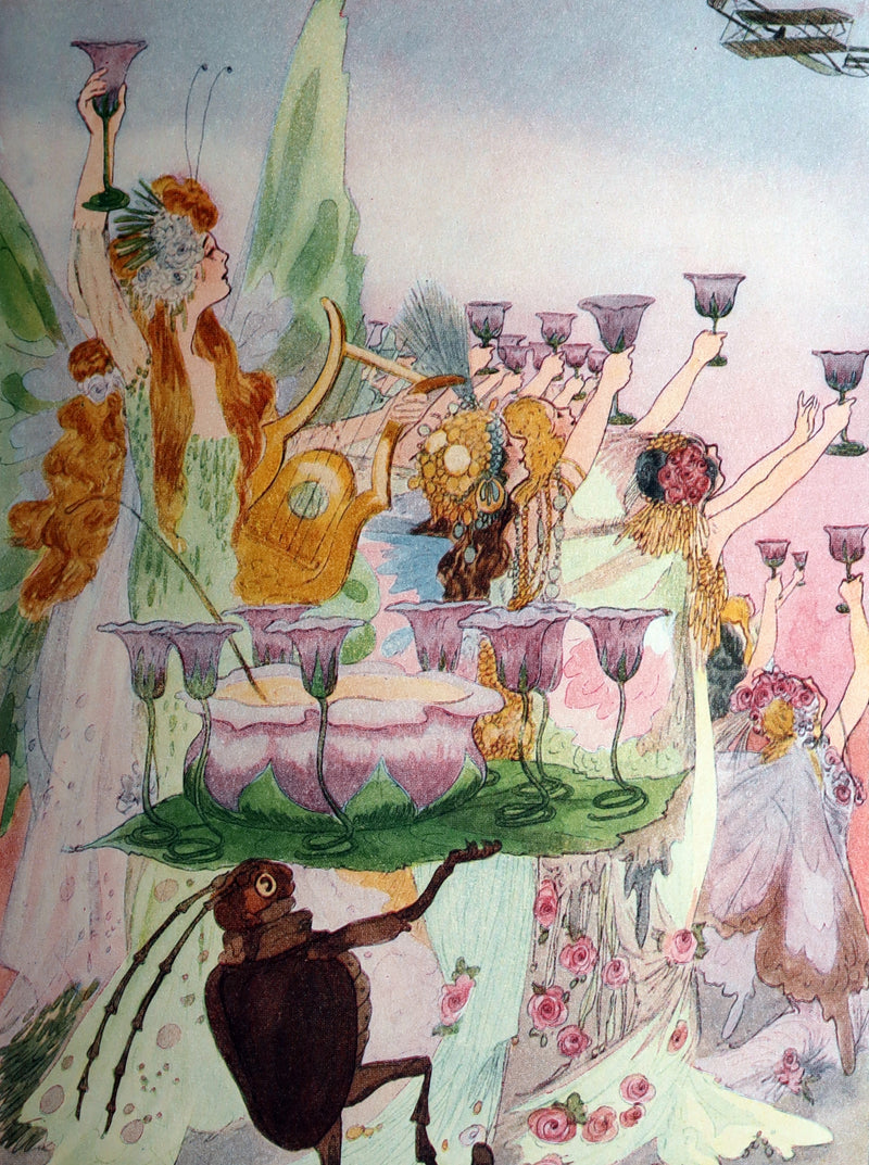1914 Rare First Edition - A Year with the Fairies illustrated by Marion T. Ross