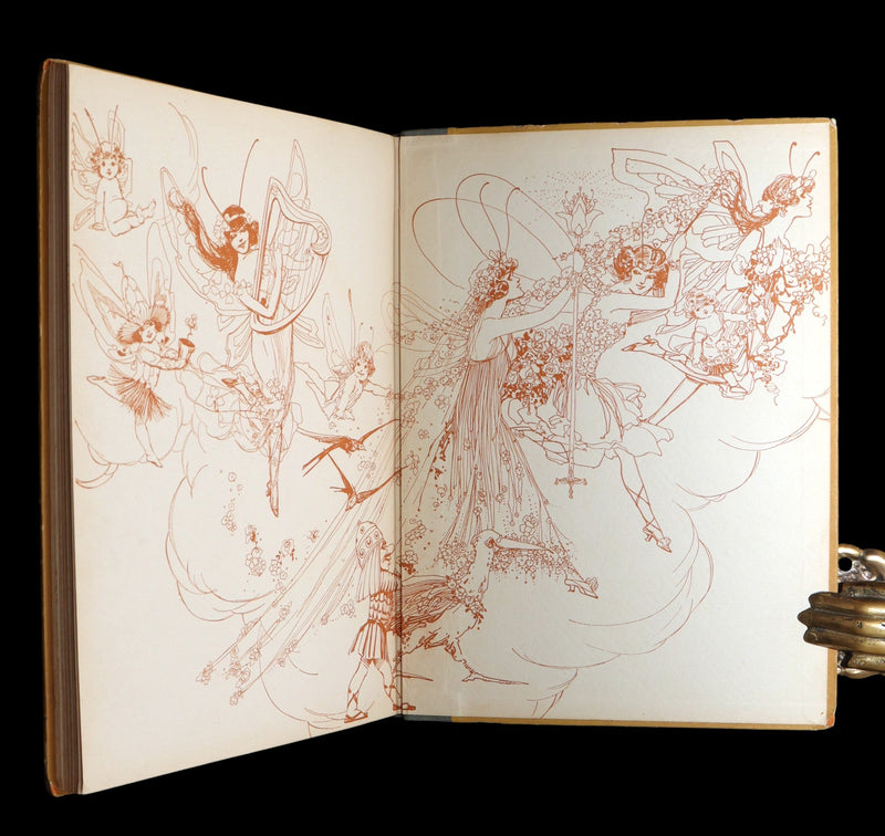 1914 Rare First Edition - A Year with the Fairies illustrated by Marion T. Ross