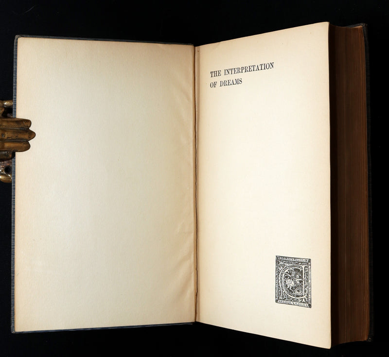1915 Rare Psychoanalysis Book - The Interpretation of Dreams by Sigmund Freud