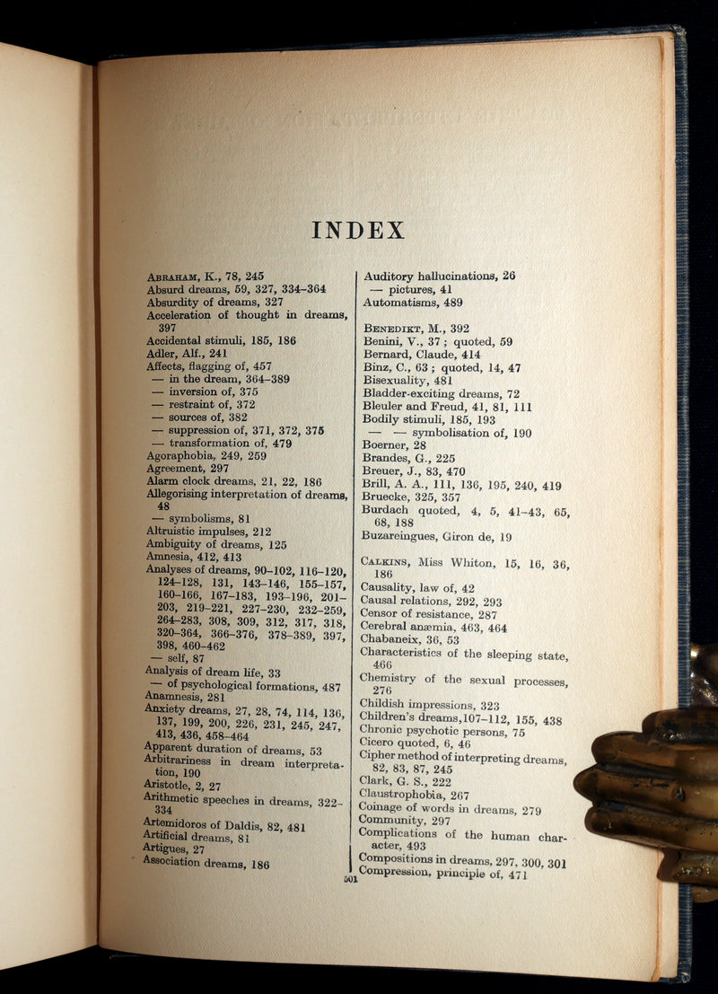 1915 Rare Psychoanalysis Book - The Interpretation of Dreams by Sigmund Freud