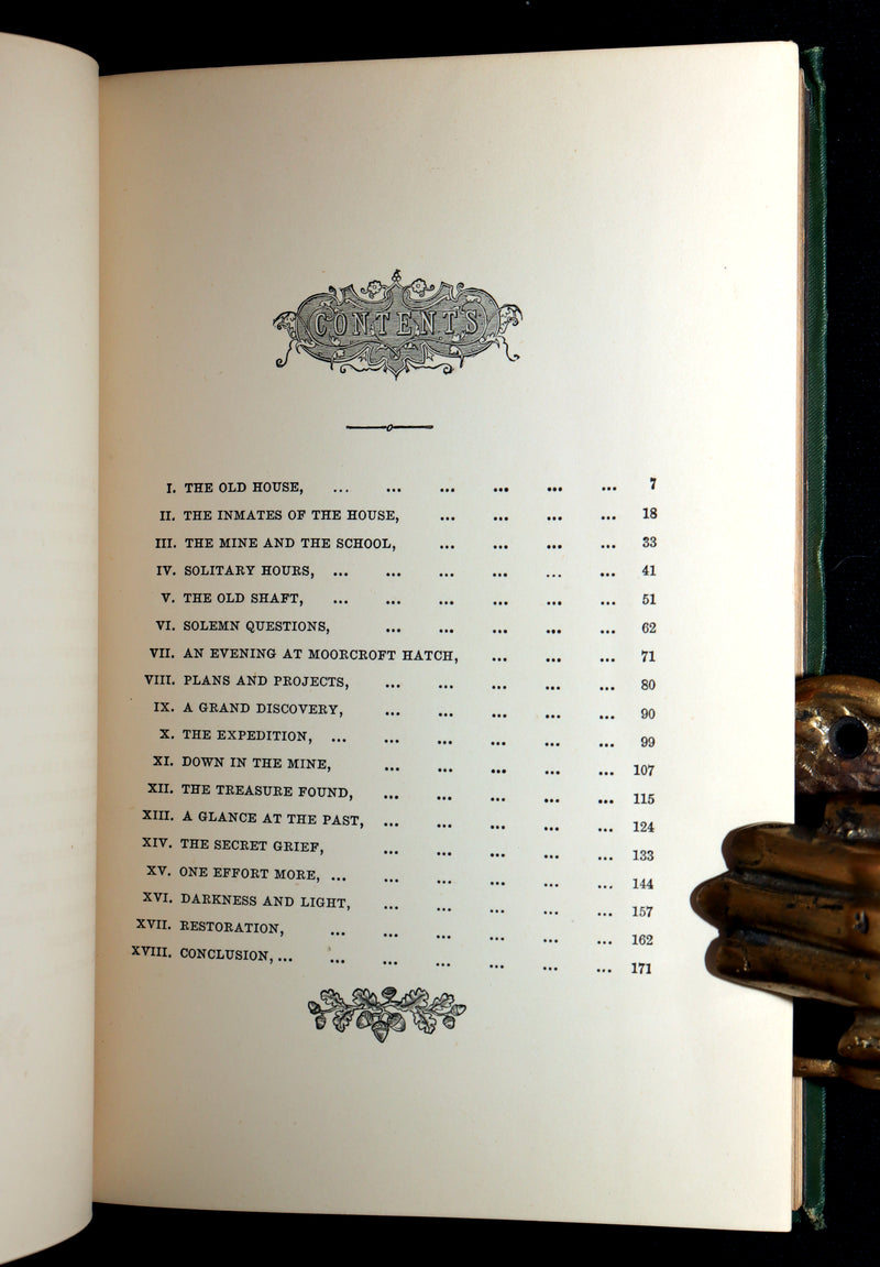 1878 Rare Victorian Book - The Mine, or Darkness and Light by A.L.O.E.