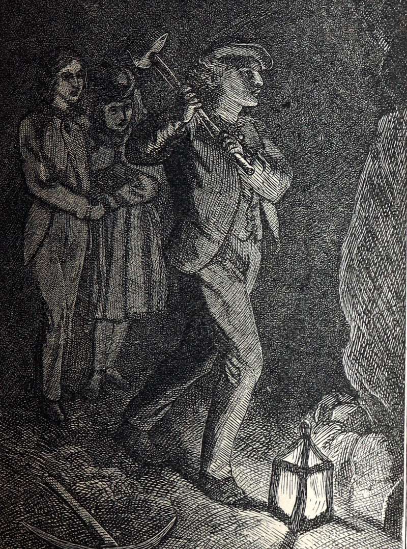 1878 Rare Victorian Book - The Mine, or Darkness and Light by A.L.O.E.