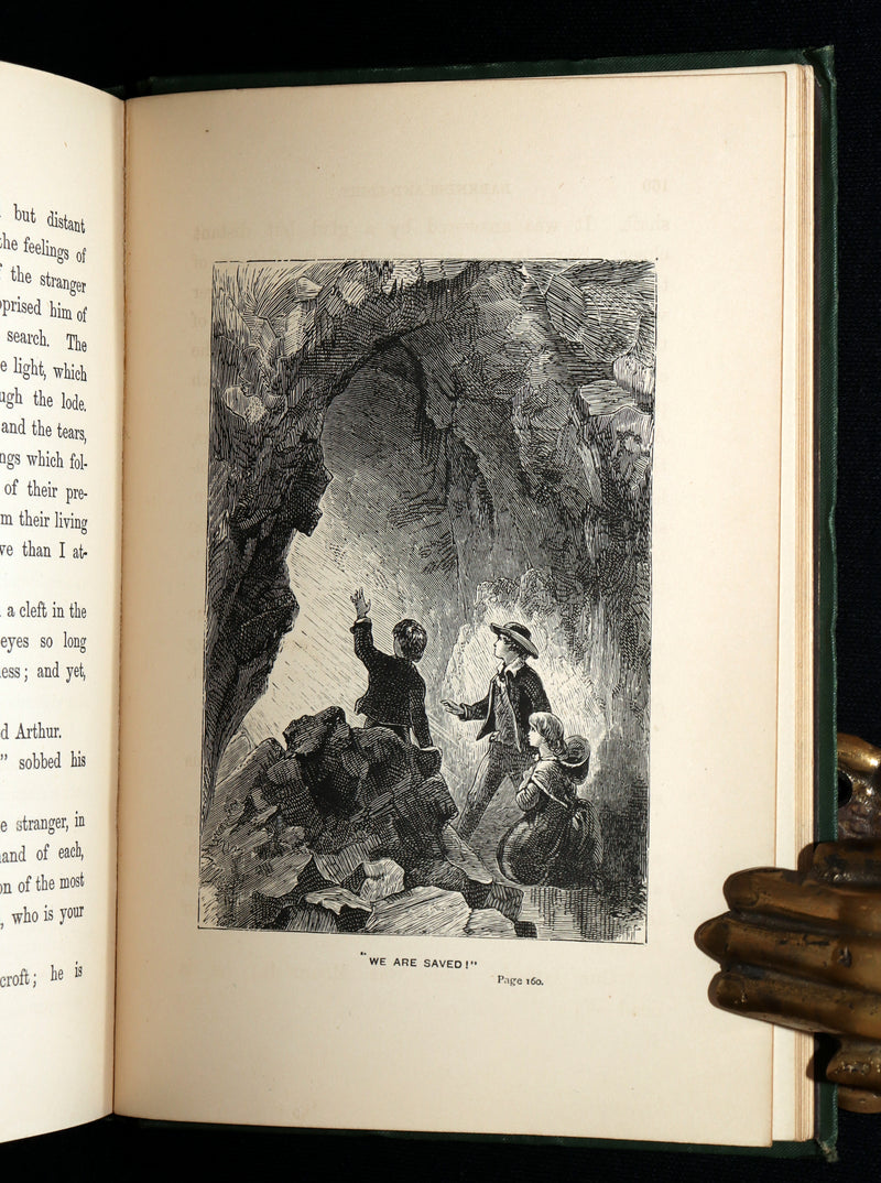 1878 Rare Victorian Book - The Mine, or Darkness and Light by A.L.O.E.