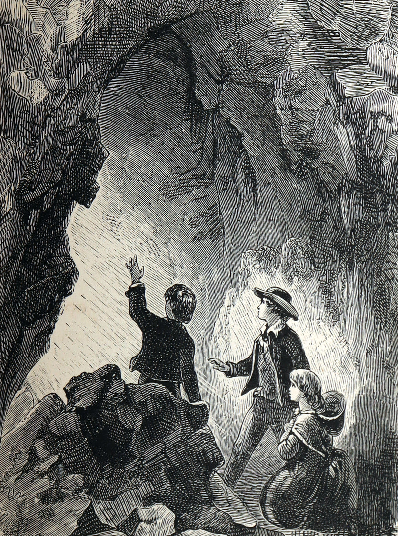 1878 Rare Victorian Book - The Mine, or Darkness and Light by A.L.O.E.