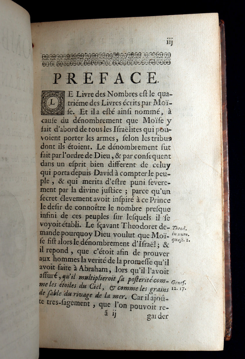 1697 Latin French Bible - The Book of Numbers, Les Nombres by Le Maistre de Sacy