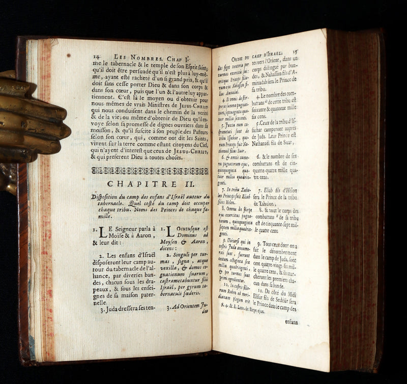 1697 Latin French Bible - The Book of Numbers, Les Nombres by Le Maistre de Sacy