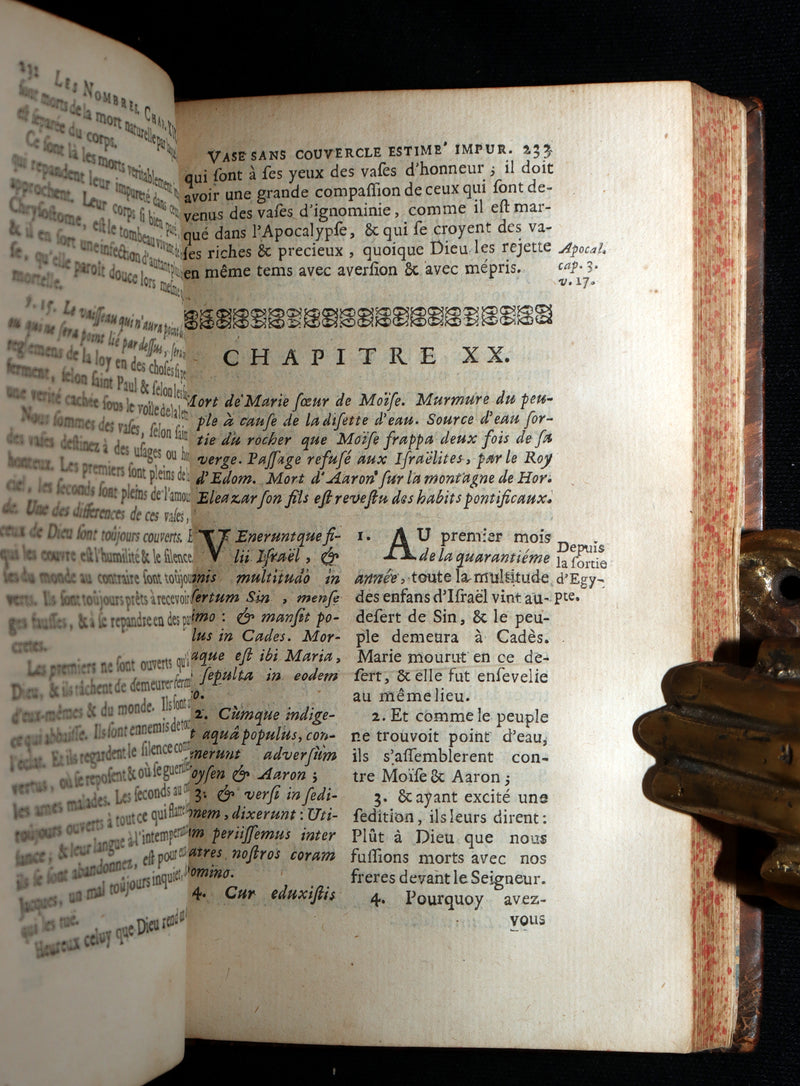 1697 Latin French Bible - The Book of Numbers, Les Nombres by Le Maistre de Sacy