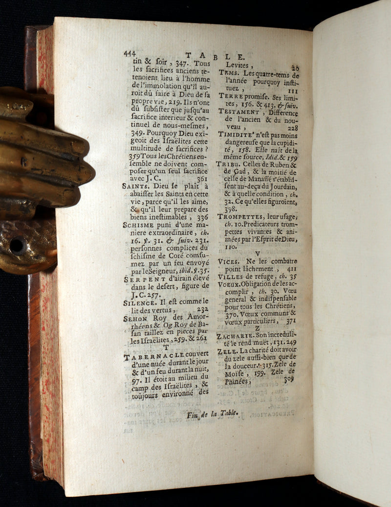 1697 Latin French Bible - The Book of Numbers, Les Nombres by Le Maistre de Sacy