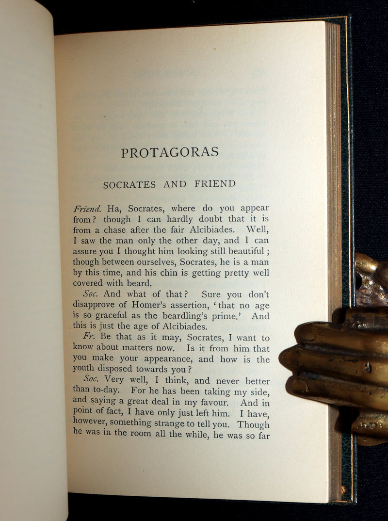 1900 Rare Book bound by Bayntun - The Phaedrus, Lysis, and Protagoras of Plato