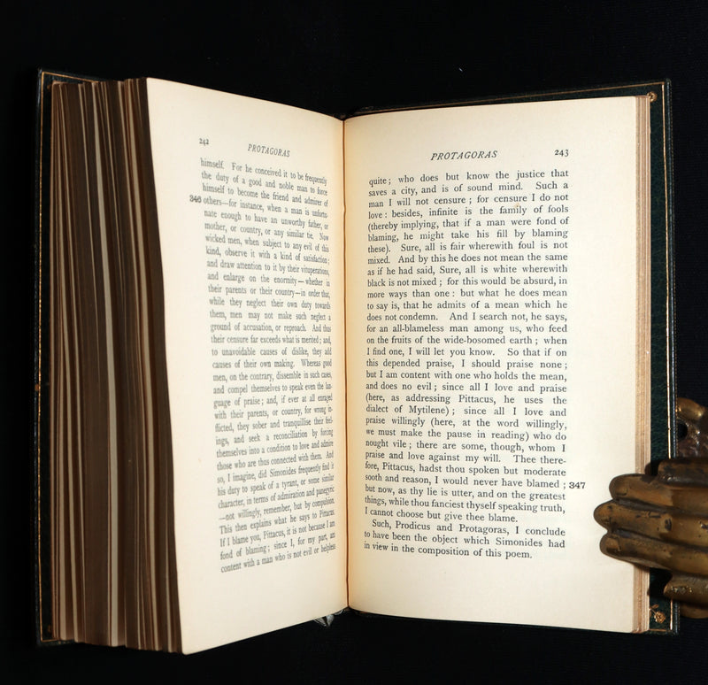 1900 Rare Book bound by Bayntun - The Phaedrus, Lysis, and Protagoras of Plato