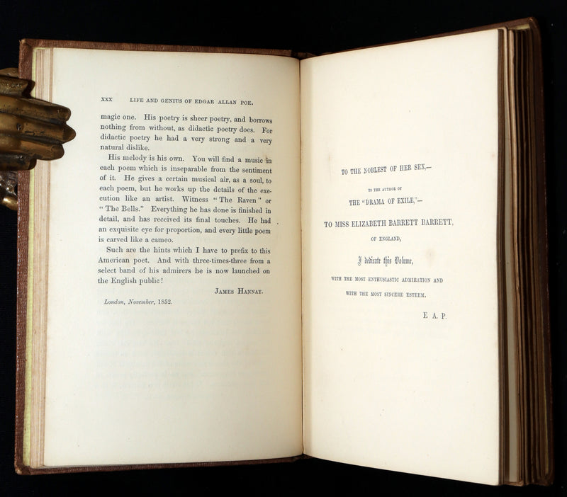 1860 Rare book - The Poetical Works of Edgar Allan Poe, Illustrated