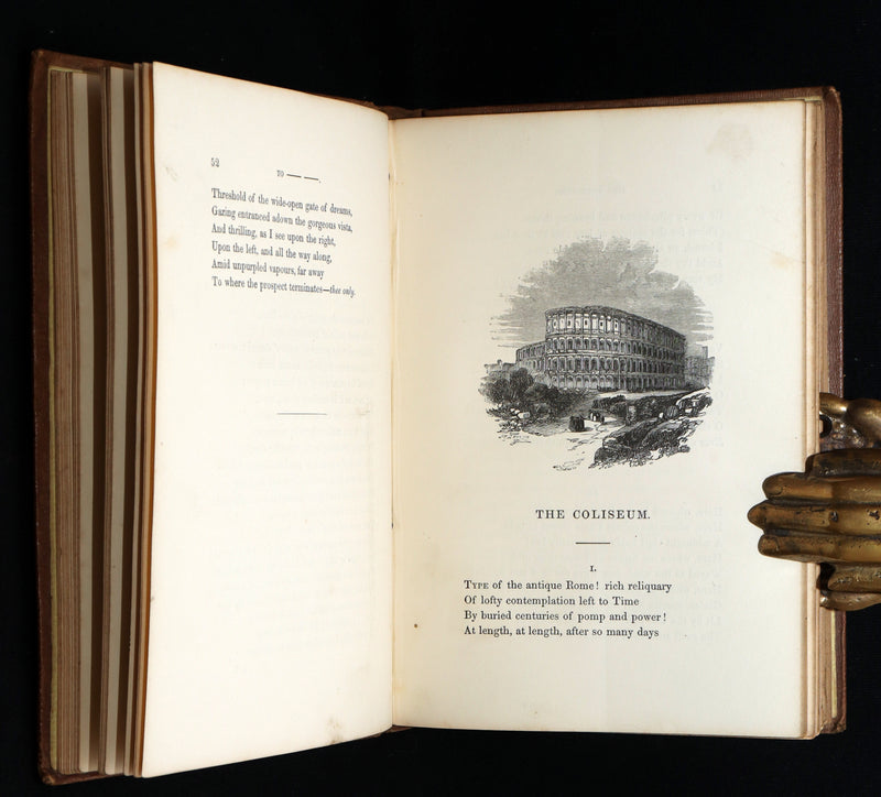 1860 Rare book - The Poetical Works of Edgar Allan Poe, Illustrated