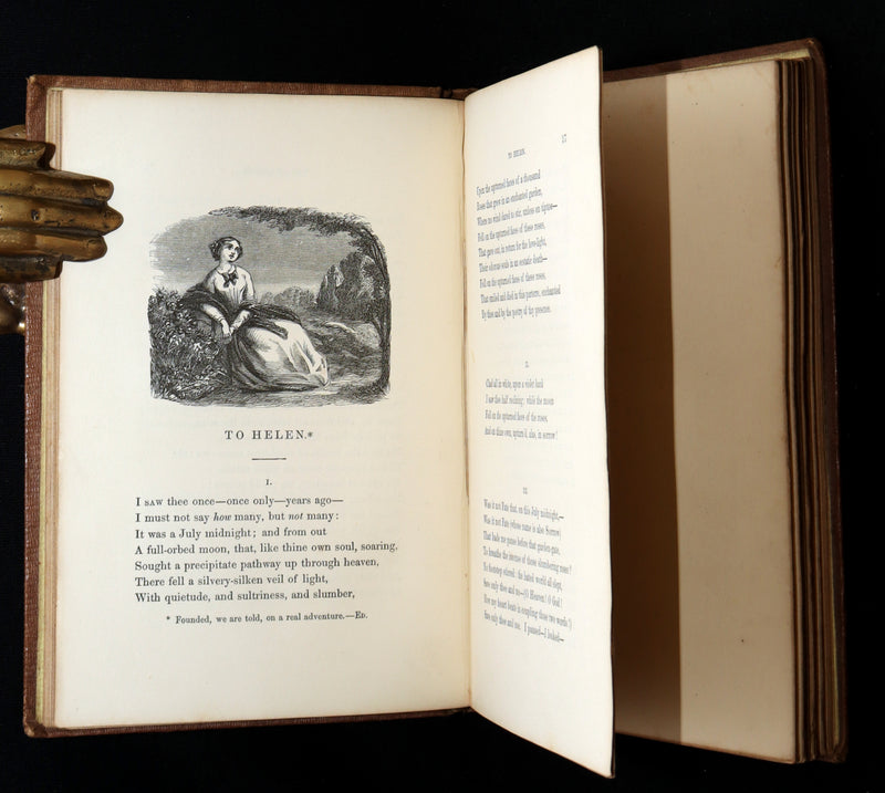 1860 Rare book - The Poetical Works of Edgar Allan Poe, Illustrated