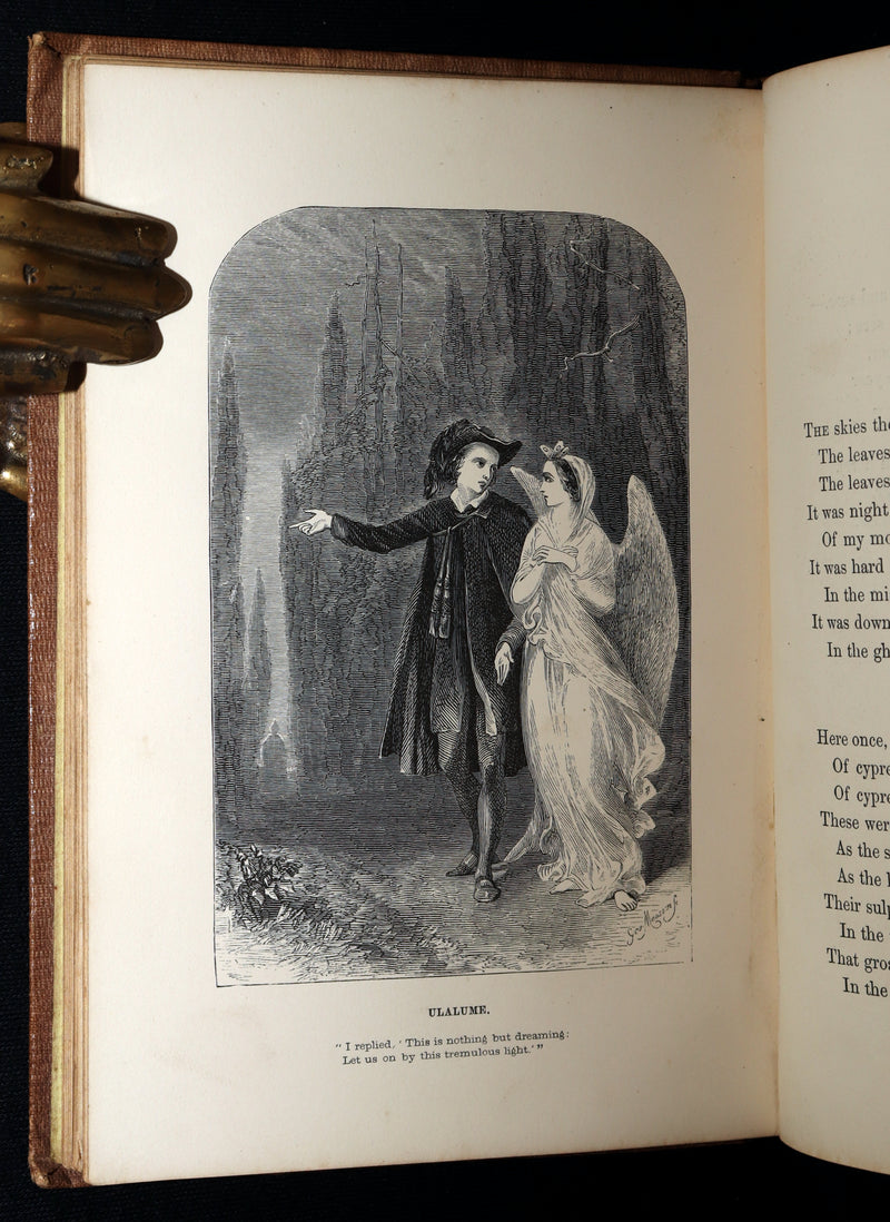 1860 Rare book - The Poetical Works of Edgar Allan Poe, Illustrated