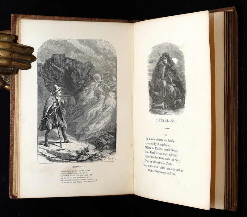 1860 Rare book - The Poetical Works of Edgar Allan Poe, Illustrated