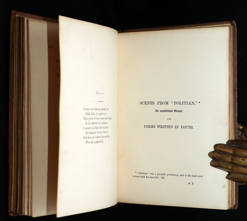 1860 Rare book - The Poetical Works of Edgar Allan Poe, Illustrated