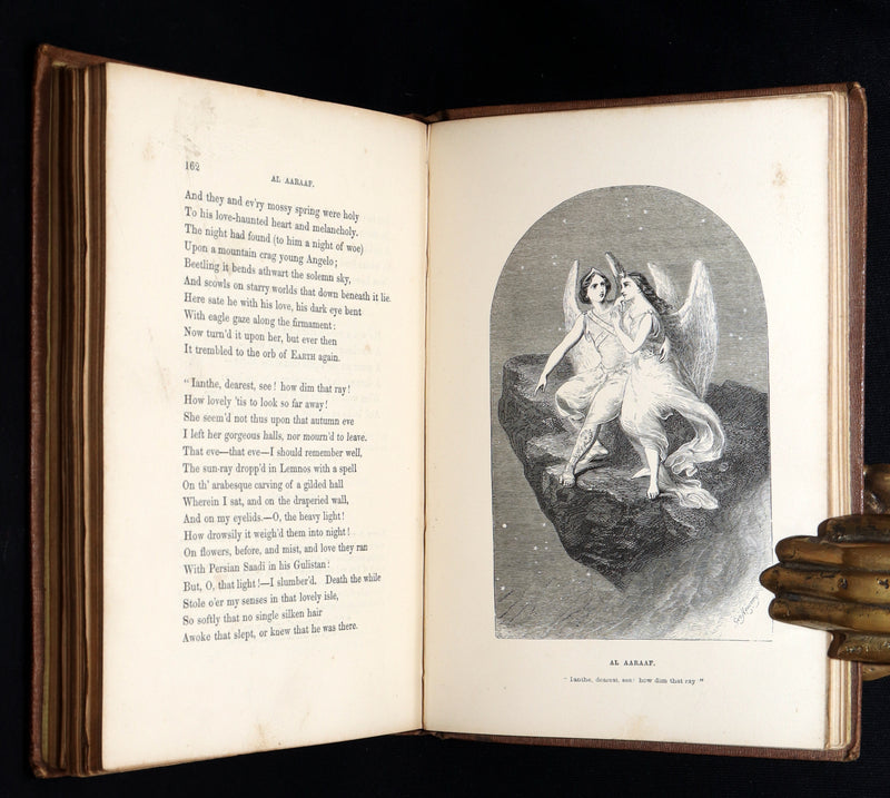 1860 Rare book - The Poetical Works of Edgar Allan Poe, Illustrated