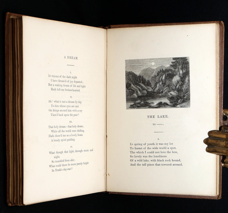 1860 Rare book - The Poetical Works of Edgar Allan Poe, Illustrated
