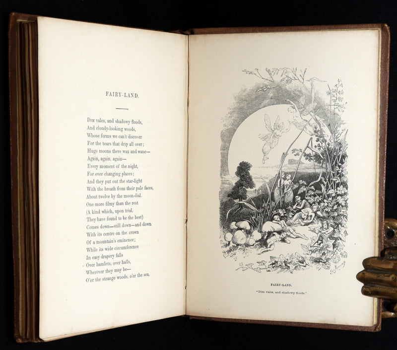 1860 Rare book - The Poetical Works of Edgar Allan Poe, Illustrated