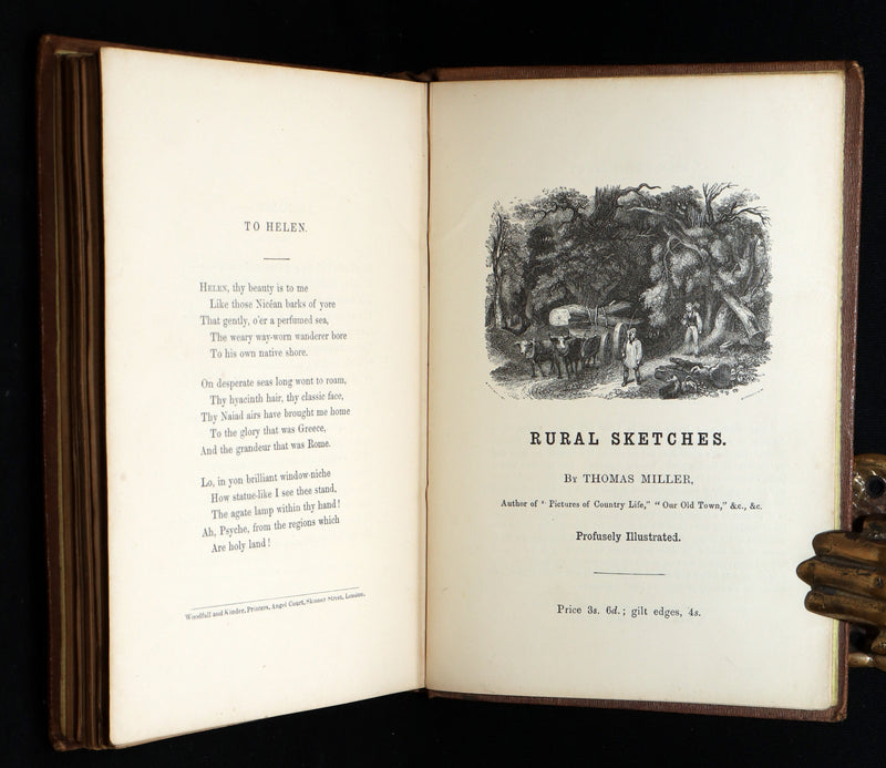 1860 Rare book - The Poetical Works of Edgar Allan Poe, Illustrated