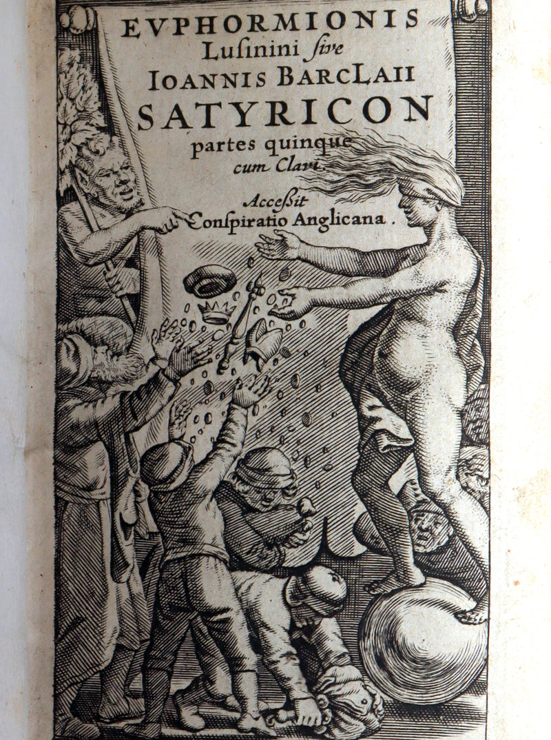 1637 Rare Latin Book - The Satyricon with account of the Gunpowder Plot of 1605