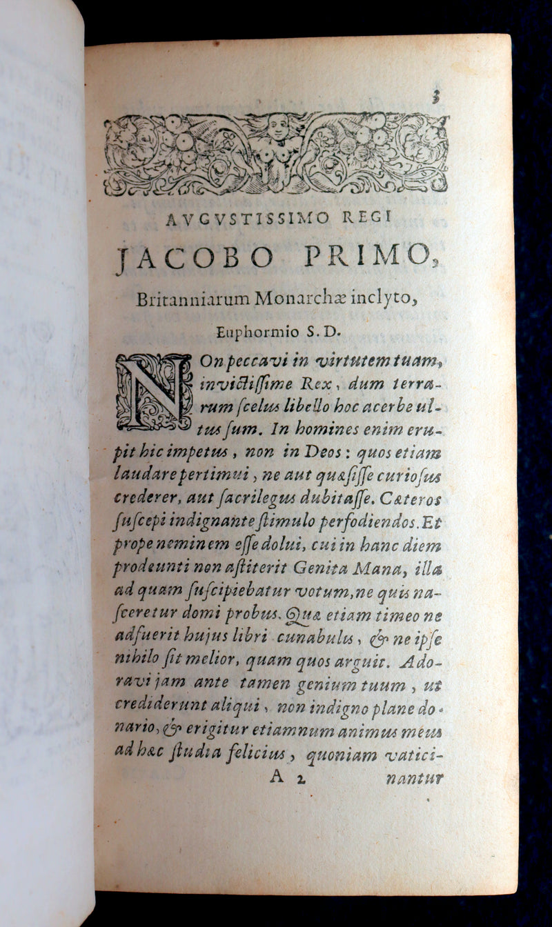 1637 Rare Latin Book - The Satyricon with account of the Gunpowder Plot of 1605