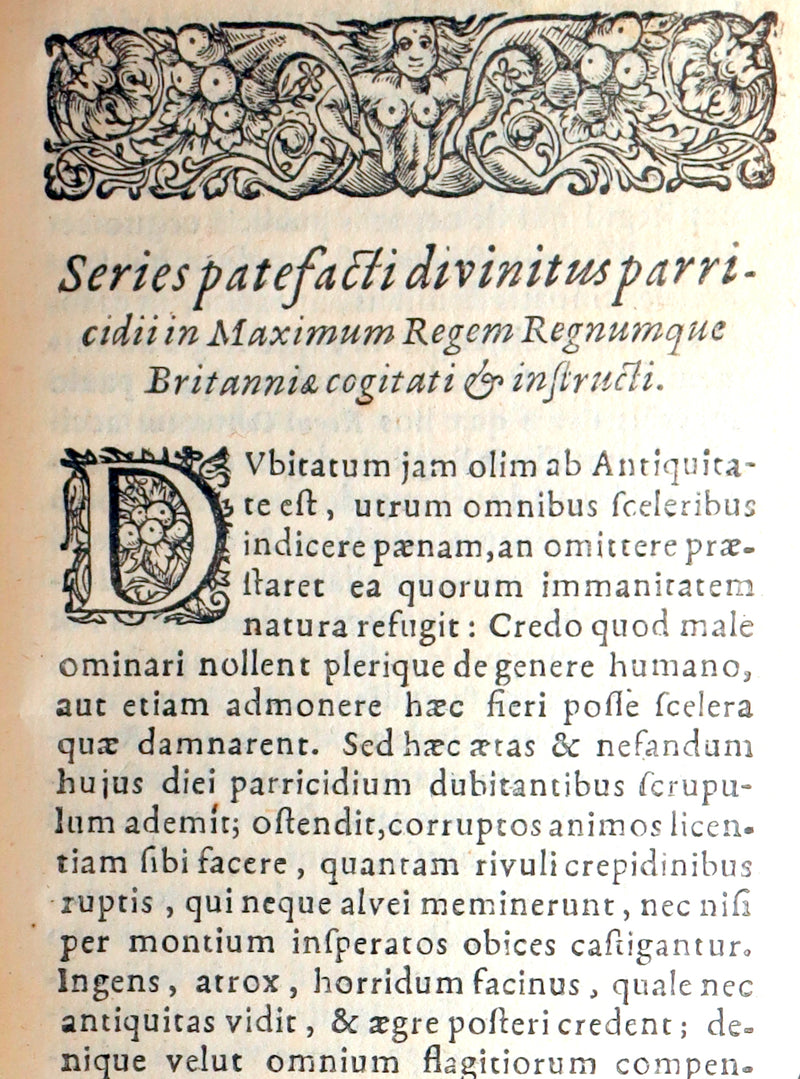 1637 Rare Latin Book - The Satyricon with account of the Gunpowder Plot of 1605