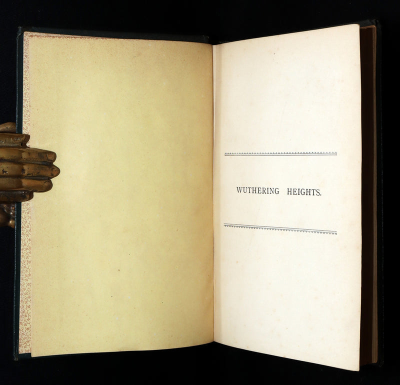 1887 Rare Book - Wuthering Heights by Emily Brontë, writing as Ellis Bell