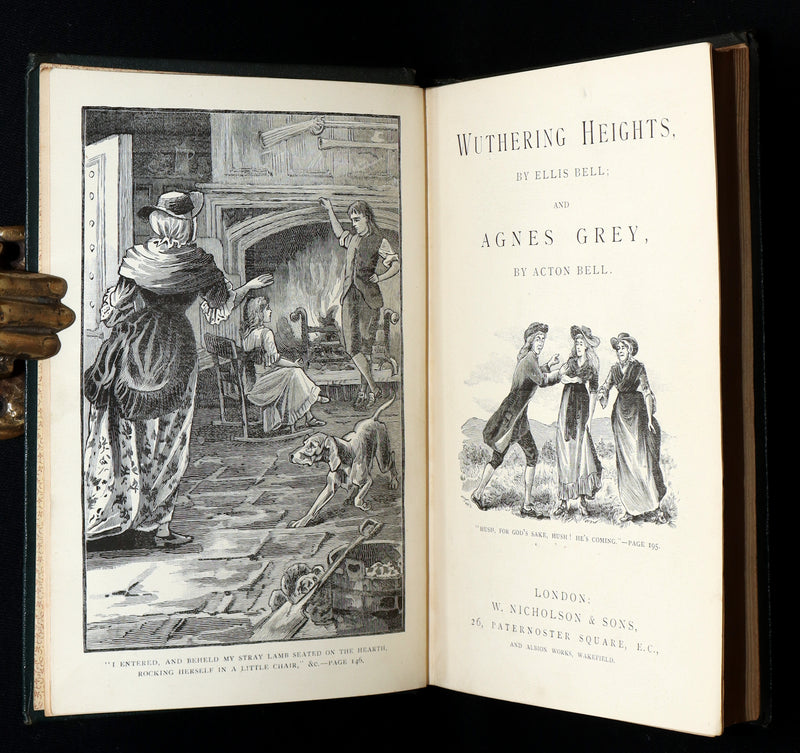 1887 Rare Book - Wuthering Heights by Emily Brontë, writing as Ellis Bell