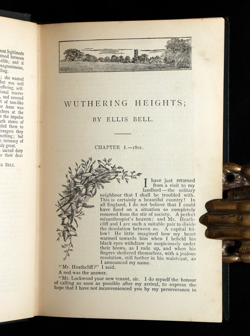 1887 Rare Book - Wuthering Heights by Emily Brontë, writing as Ellis Bell