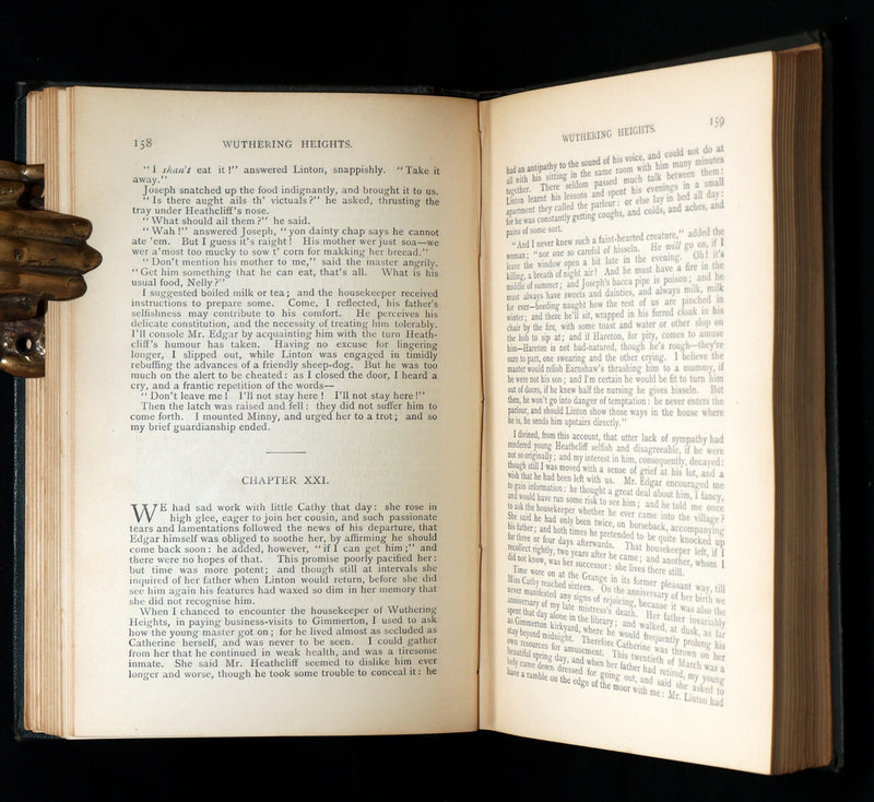 1887 Rare Book - Wuthering Heights by Emily Brontë, writing as Ellis Bell