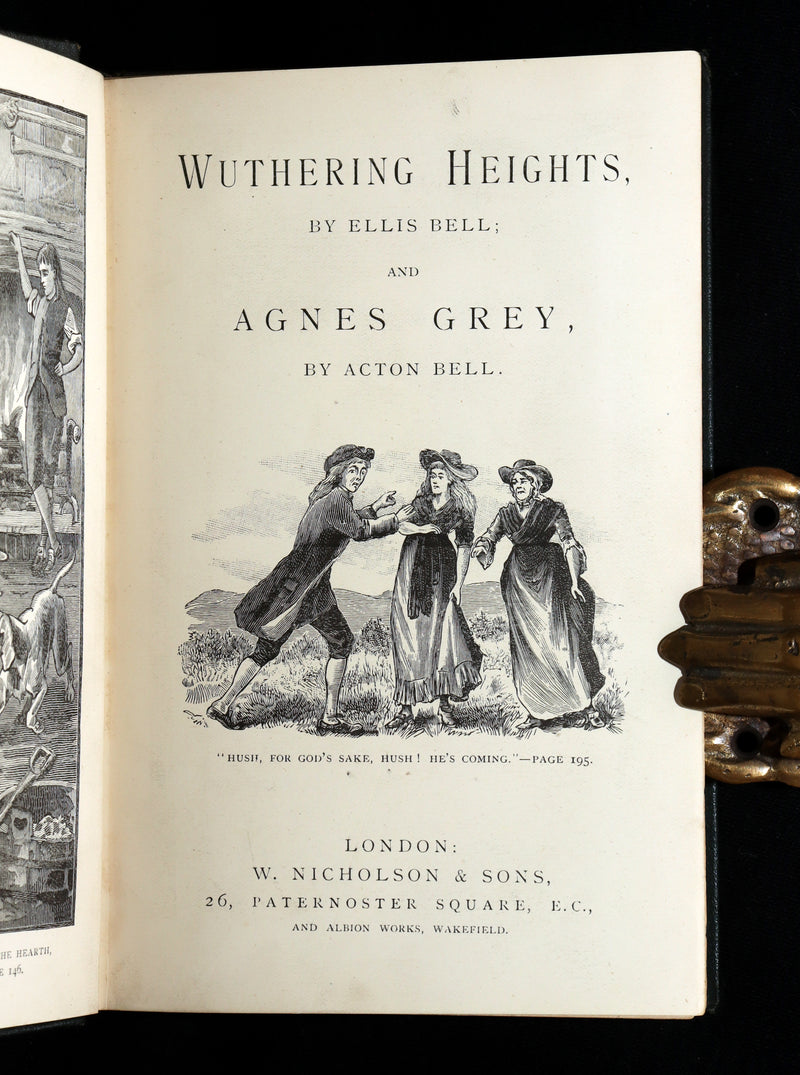 1887 Rare Book - Wuthering Heights by Emily Brontë, writing as Ellis Bell