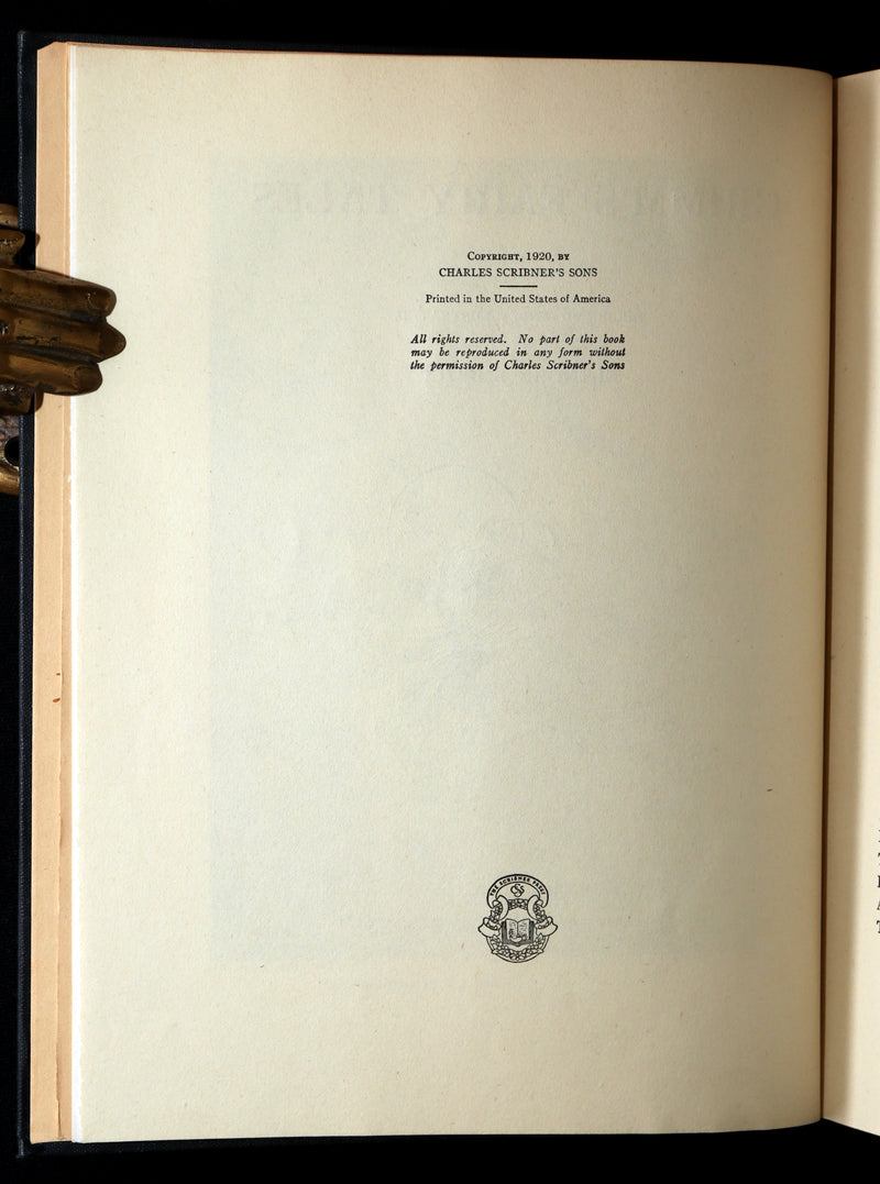 1926 Rare Book - Grimm's Fairy Tales Selected and Illustrated by Elenore Abbott