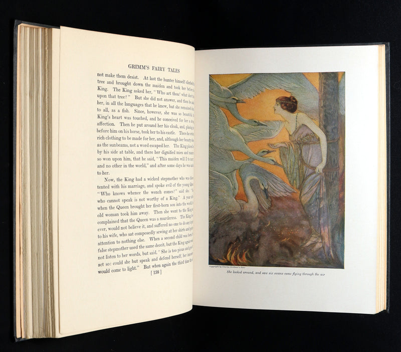 1926 Rare Book - Grimm's Fairy Tales Selected and Illustrated by Elenore Abbott