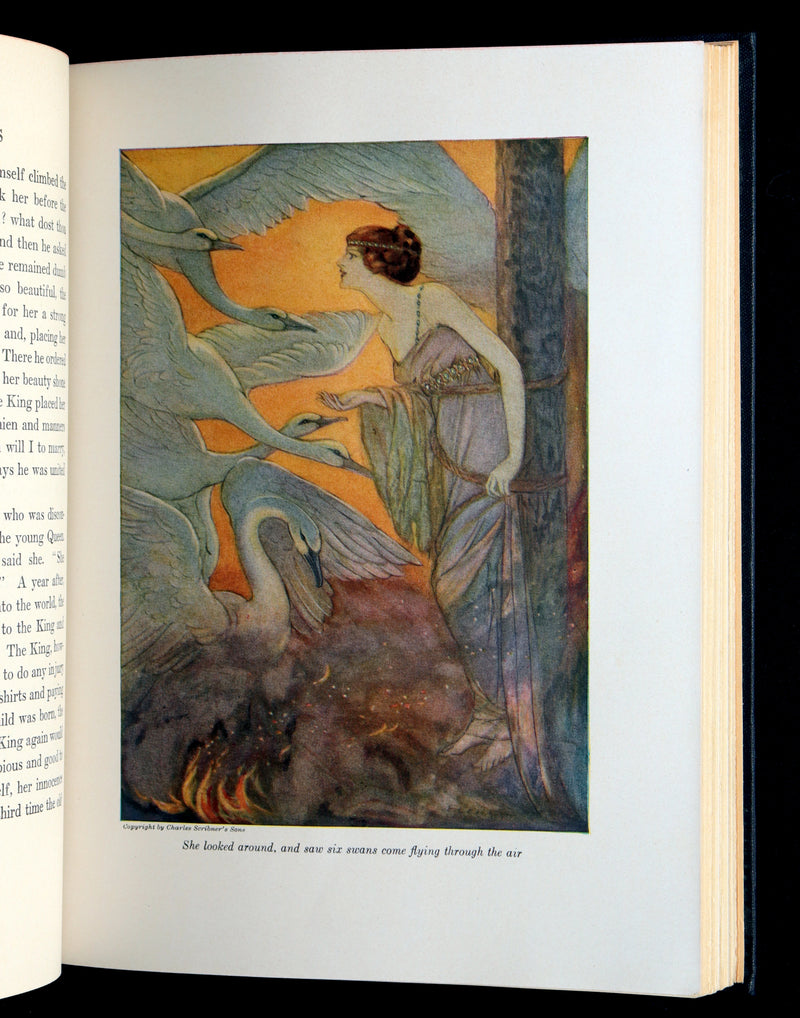 1926 Rare Book - Grimm's Fairy Tales Selected and Illustrated by Elenore Abbott