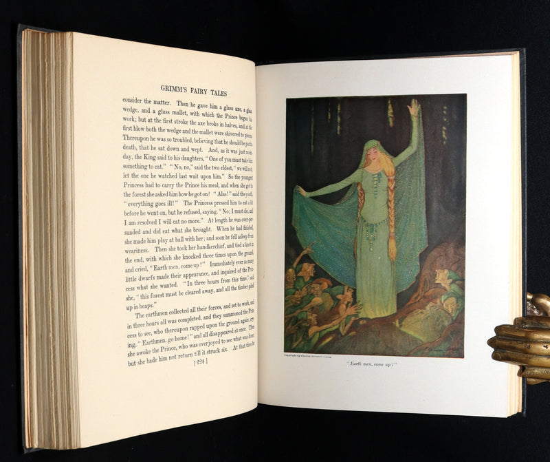 1926 Rare Book - Grimm's Fairy Tales Selected and Illustrated by Elenore Abbott
