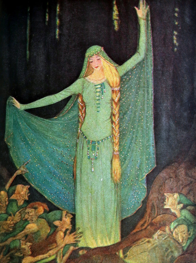 1926 Rare Book - Grimm's Fairy Tales Selected and Illustrated by Elenore Abbott
