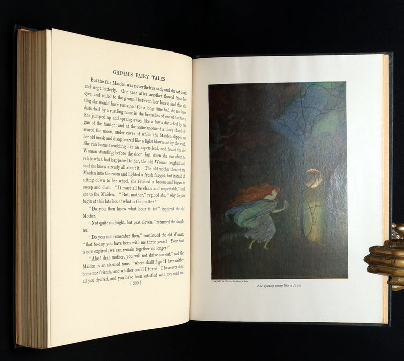 1926 Rare Book - Grimm's Fairy Tales Selected and Illustrated by Elenore Abbott