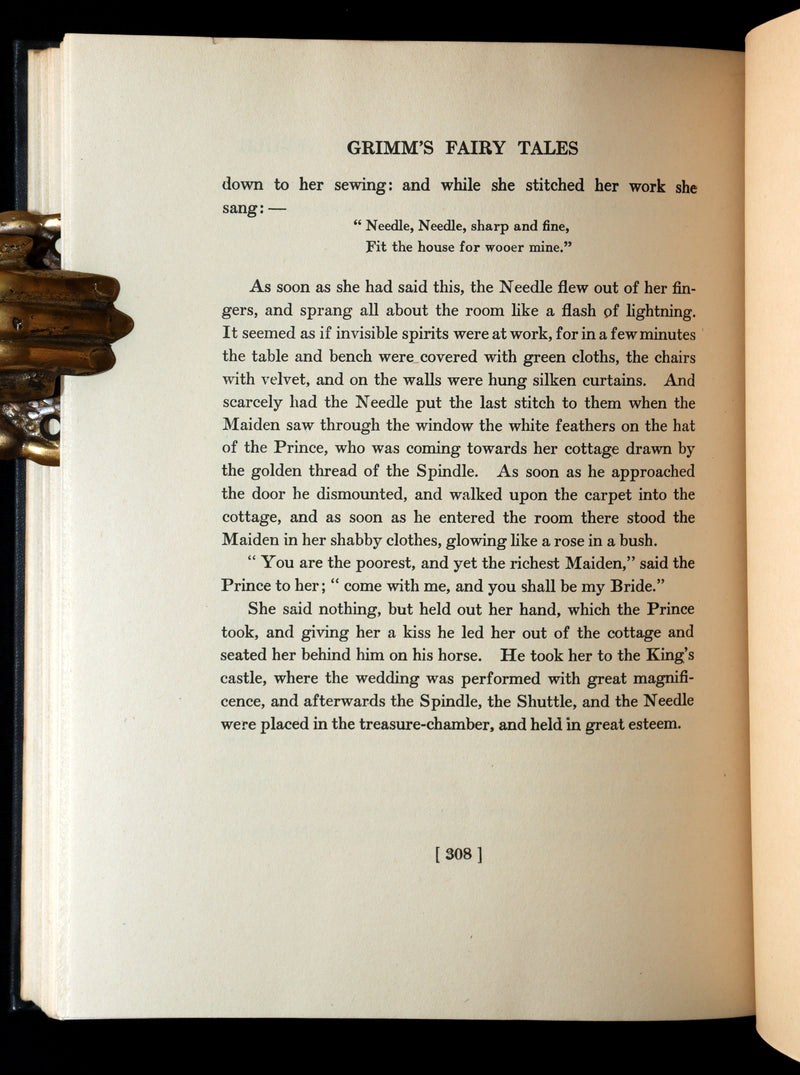 1926 Rare Book - Grimm's Fairy Tales Selected and Illustrated by Elenore Abbott