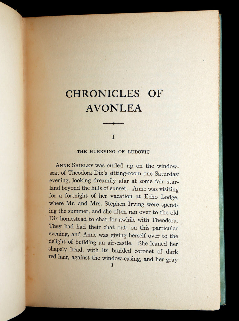 1912 First Edition - Chronicles of Avonlea by Lucy Maud Montgomery