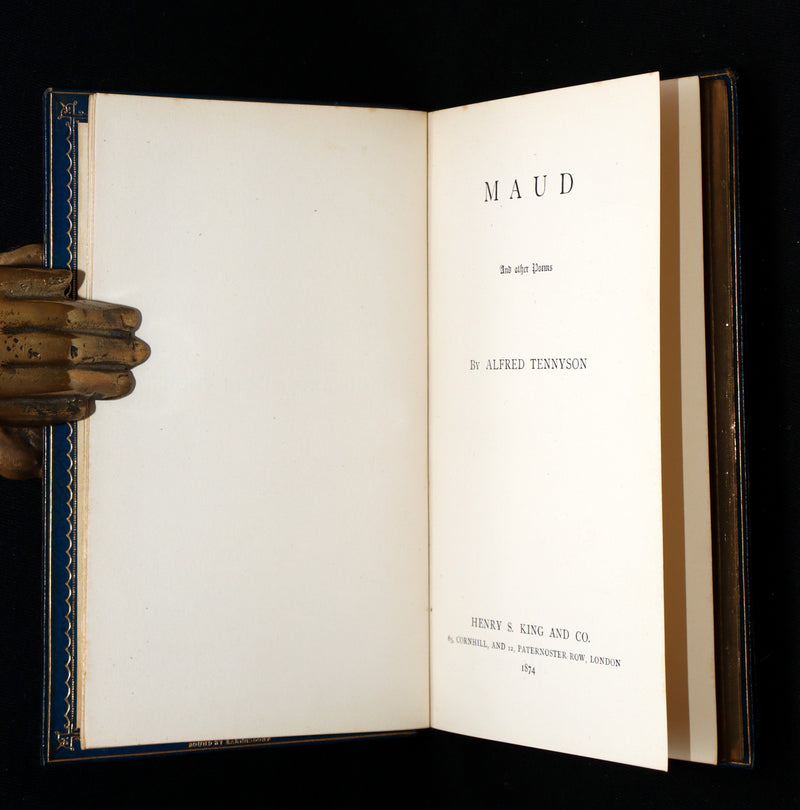1874 Rare Book bound by Zaehnsdorf - Maud, and Other Poems by Alfred Tennyson