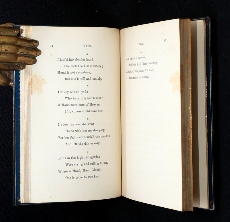 1874 Rare Book bound by Zaehnsdorf - Maud, and Other Poems by Alfred Tennyson