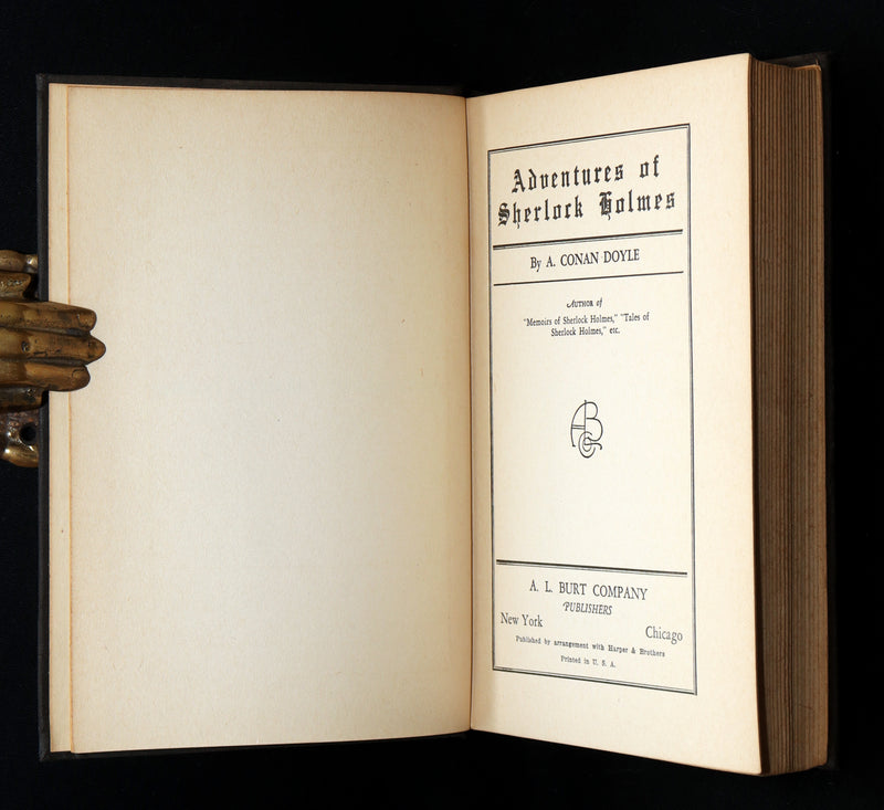 1920 Rare Book - The Adventure of Sherlock Holmes by Arthur Conan Doyle