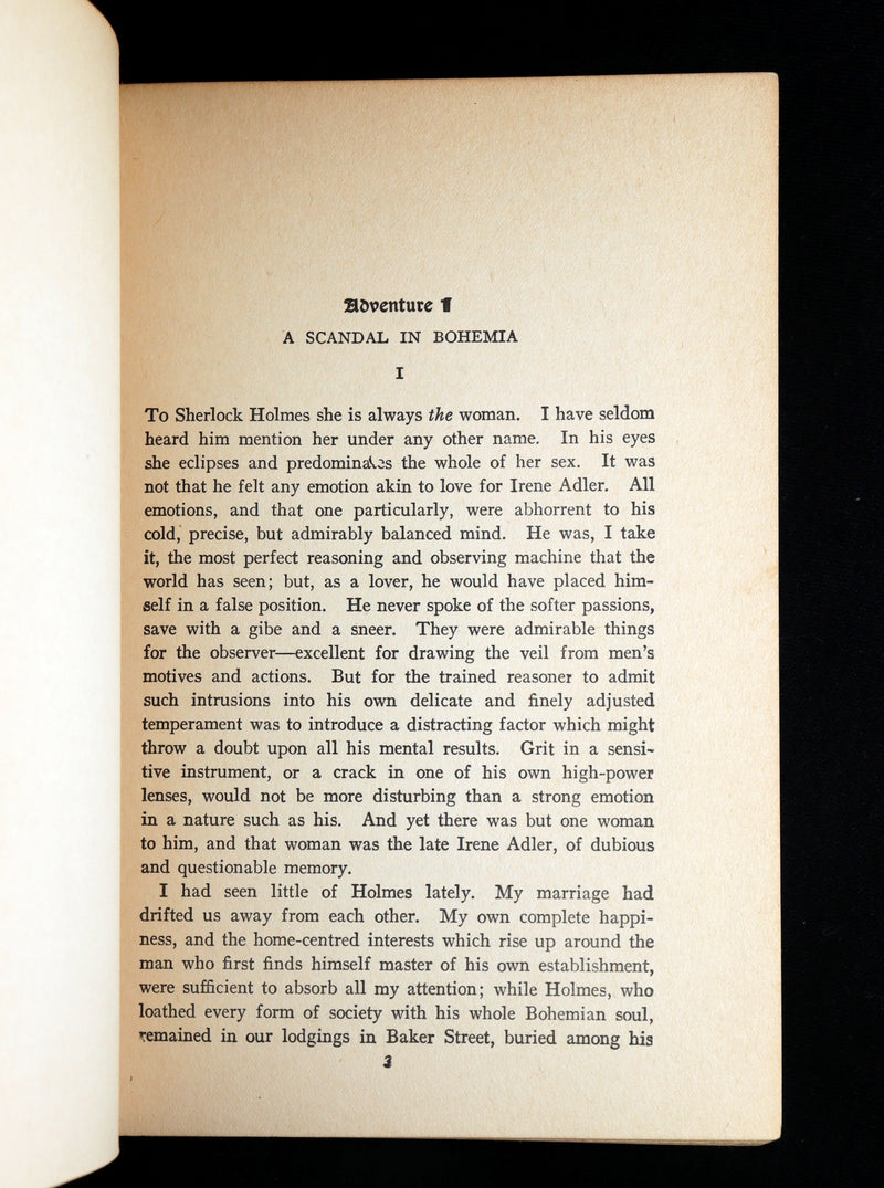 1920 Rare Book - The Adventure of Sherlock Holmes by Arthur Conan Doyle