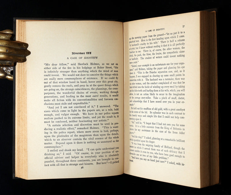 1920 Rare Book - The Adventure of Sherlock Holmes by Arthur Conan Doyle