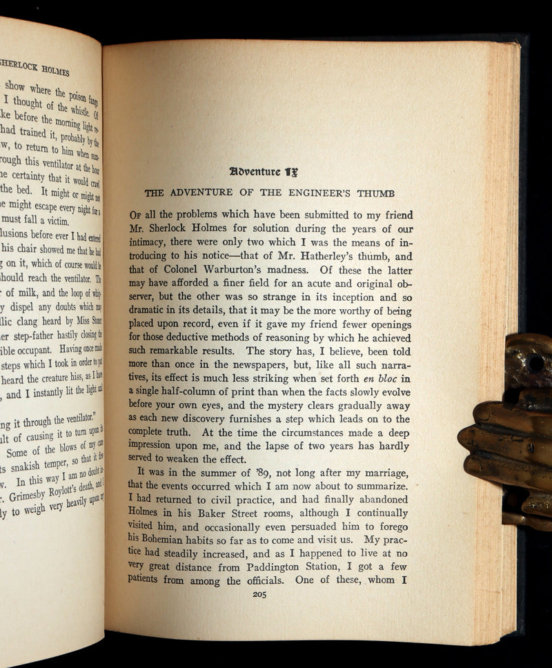 1920 Rare Book - The Adventure of Sherlock Holmes by Arthur Conan Doyle