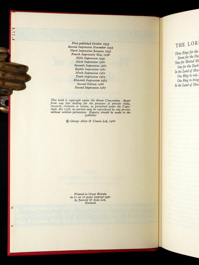 1967 Second edition, second printing - The Lord of The Rings by J. R. R. Tolkien