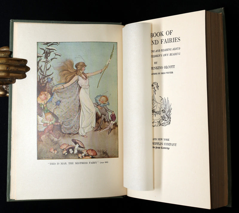 1918 Scarce 1stED - The Book of Elves and Fairies illustrated by Milo Winter
